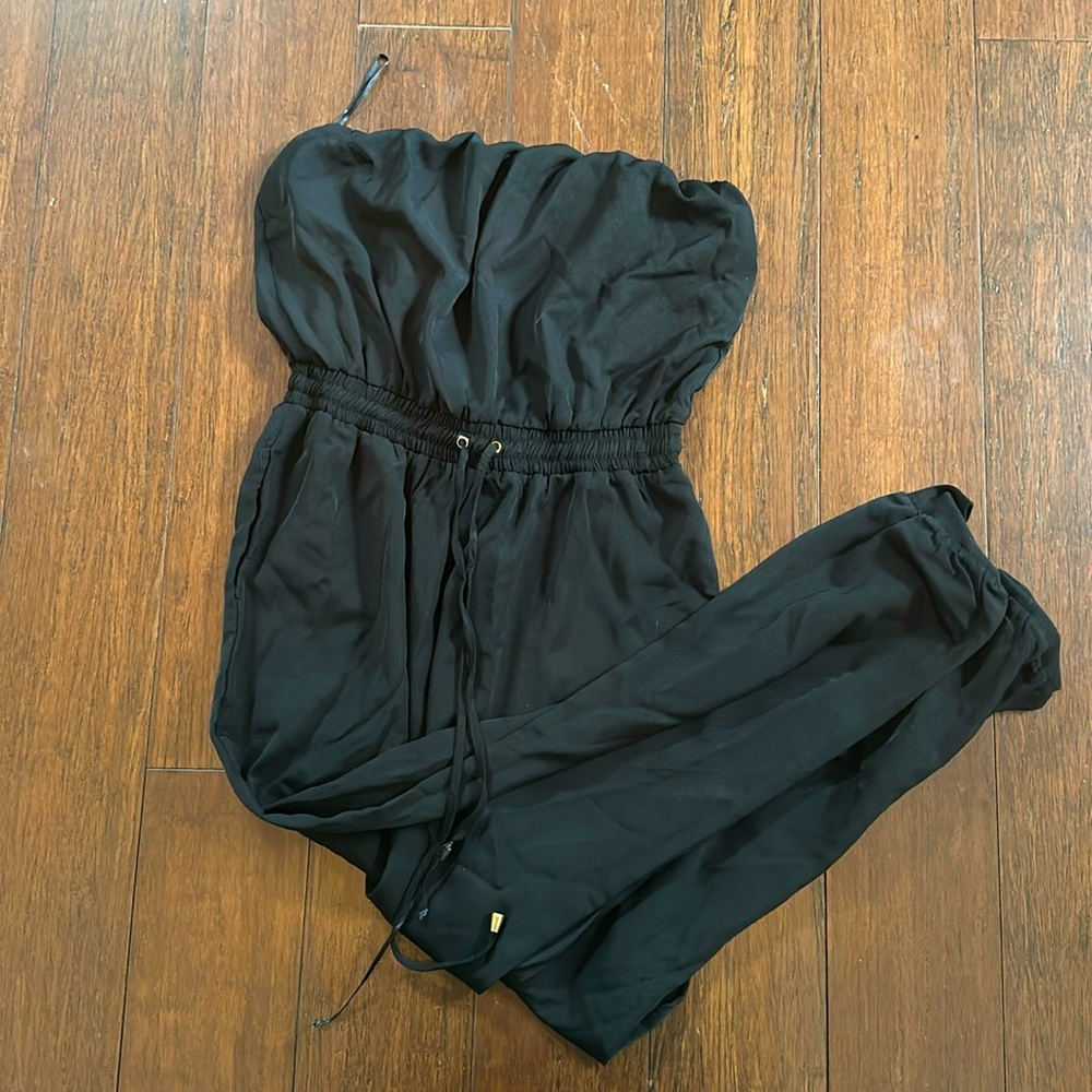 Windsor Black Strapless Romper Size S/M